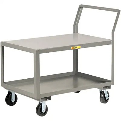 Sloped Handle Heavy-Duty Utility Cart 30" X 48"